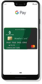 Google Pay  on a mobile phone